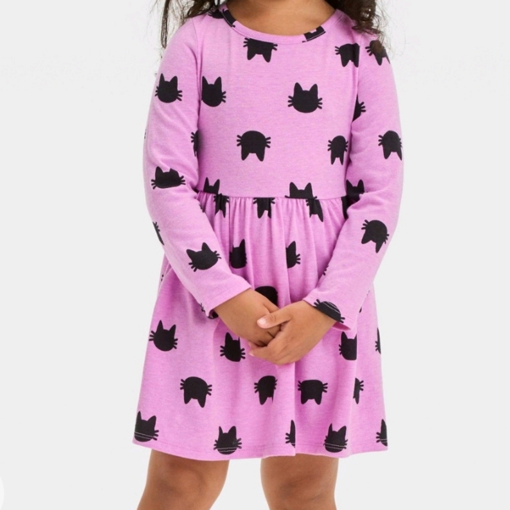 Black cat dress